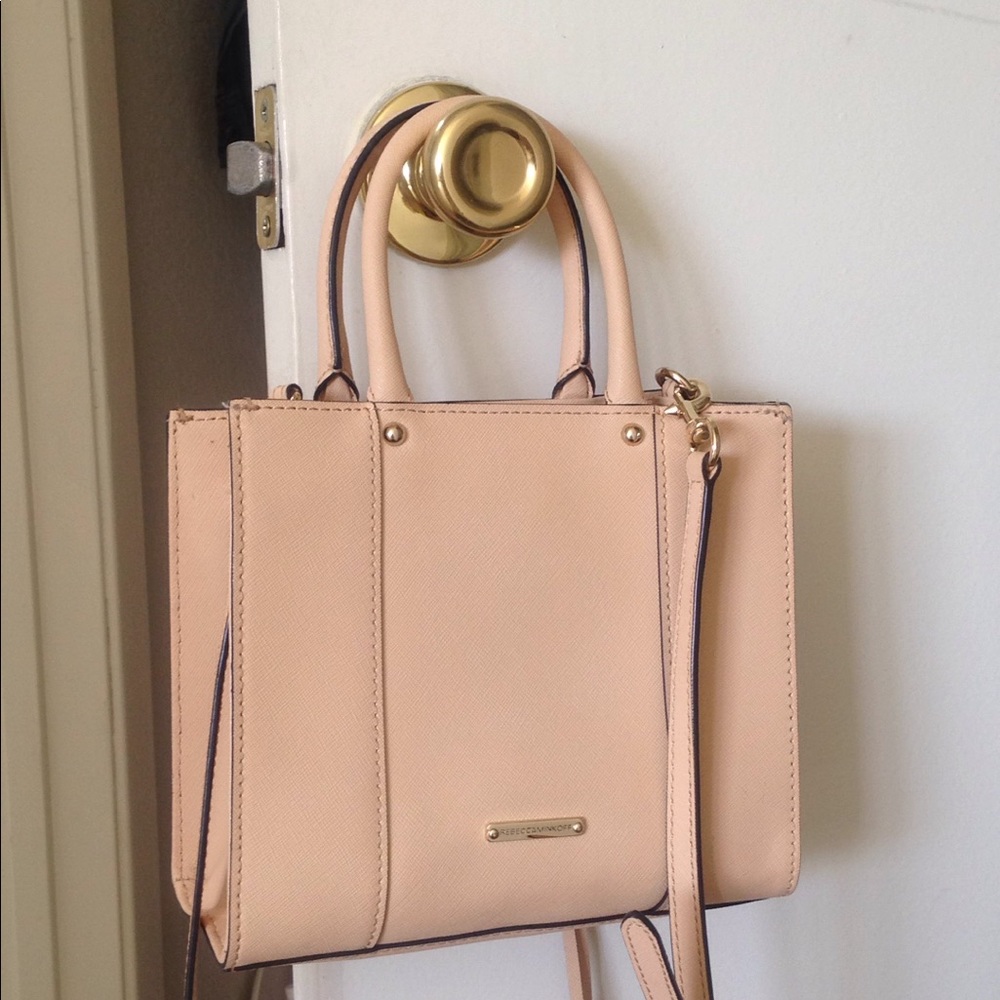 Authentic Rebecca Minkoff Mini Mab Tote in Natural